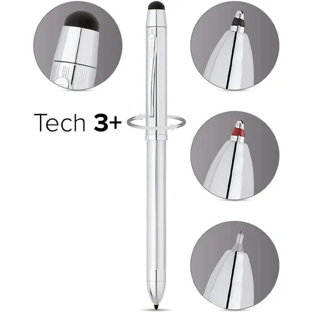 【CROSS】TECH3+霧黑多功能觸控三用原子筆(TECH3+)