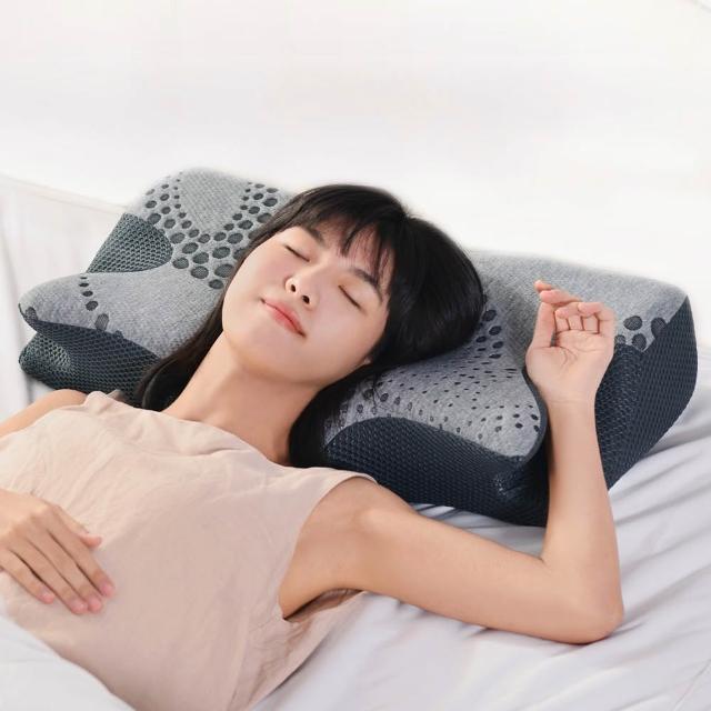 【LooCa】超導石墨烯/冰絲涼感 帝王枕頭 蝴蝶枕頭(1入-二款任選)