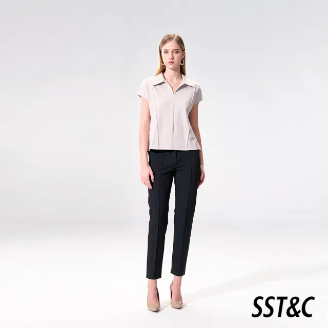 【SST&C】女裝 黑色高彈力修身版休閒褲01162504007(換季55折)