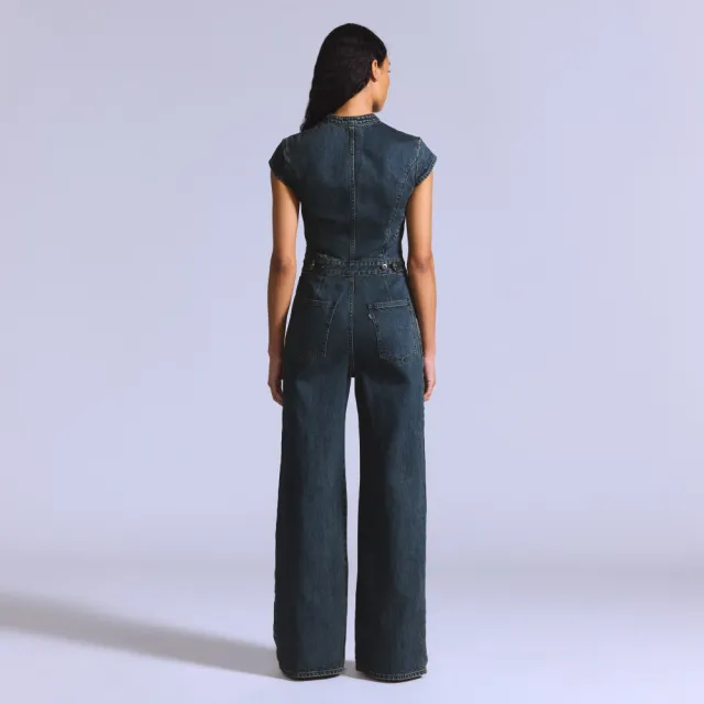 【LEVIS】BLUETAB™ 修身連身丹寧牛仔褲 / 日本面料 女生牛仔褲 熱賣單品 003JW-0000