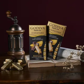 【GODIVA官方直營】醇享系列90%黑巧克力4片(生日禮、情人節、新年)
