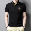 【Billgo】馬球刺繡男上衣短袖POLO衫 4色 M-3XL｜休閒男春夏棉質上衣 比爾購服飾(質感、親膚、百搭)