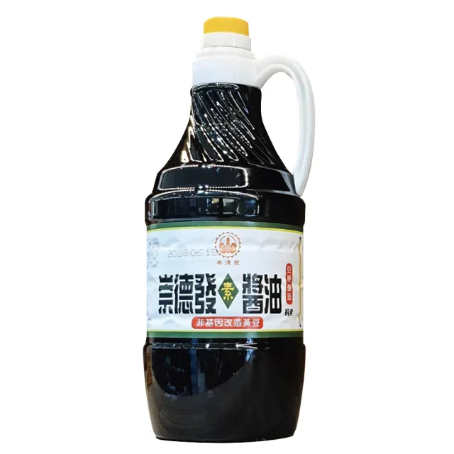 【崇德發】醬油1600ml x 6瓶(純素)(非基改大豆)