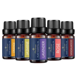 【Pavaruni】美國100%純精油10ml五入組(植物單方精油/薰衣草/玫瑰/檀香/50款香味任選)