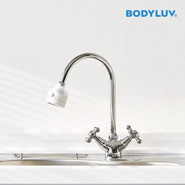 【BODYLUV】第二代廚房水龍頭過濾器(固定型)+第二代濾芯6入