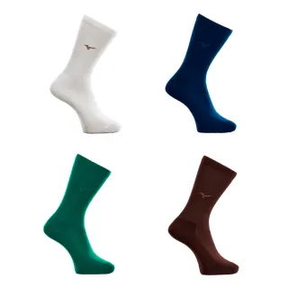【MIZUNO 美津濃】網路獨家款 男款 休閒中統襪 25-28cm 32TXBE52XX（一雙入）(運動襪)