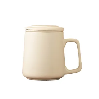 陶瓷茶杯 茶水分離杯 陶瓷辦公室咖啡杯 家用簡約帶蓋馬克杯 (泡茶杯、茶杯、馬克杯、咖啡杯)