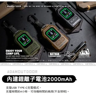 【ADAMOUTDOOR】戶外露營攜帶式一氧化碳警報器(警報器 溫度計 溼度計 一氧化碳偵測器 露營 逐露天下)