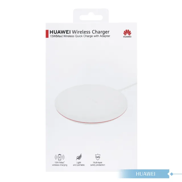 【HUAWEI 華為】原廠公司貨CP60 15W無線充電板 - 內附英規充電器+Type C線(盒裝)