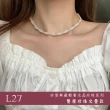 【Golicc】買一送一 珍愛典藏輕奢 水晶珍珠項鍊(雙十 萬聖節 生日 鎖骨鍊 項鍊 飾品 禮物)