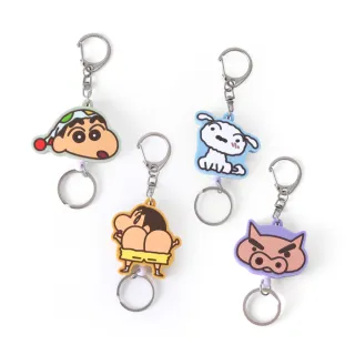 【Norns】伸縮易拉扣(史努比 蠟筆小新 小白 肥嘟嘟左衛門 Moomin 姆明 樹精 伸縮證件夾 鑰匙圈 吊飾)