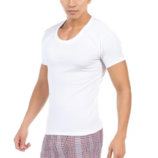 【BVD】型男純棉U領短袖內衣(3件組)