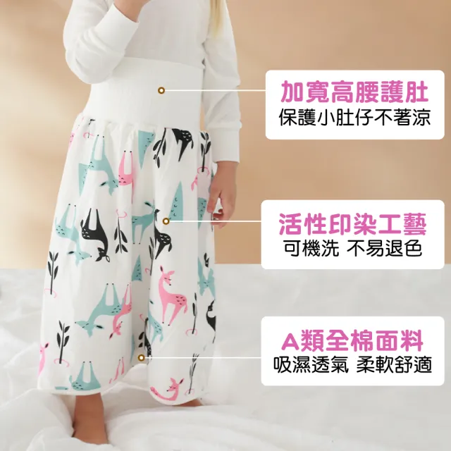 【Mua 姆兒選品】兒童隔尿褲高腰護肚防水褲-L碼(幼稚園 幼兒園 兒童內褲 布尿布 防水尿布)