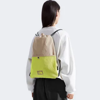 【The North Face】北面男女款棕色大容量束口袋｜8DJMG1A(筆電包/登山包)