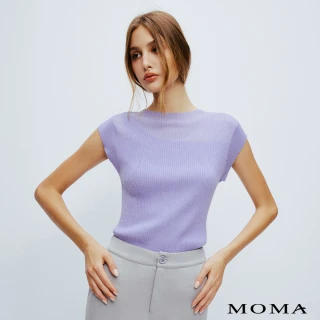 【MOMA】設計工藝超ㄉㄨㄞ坑條紋冰爽絲上衣(兩色)
