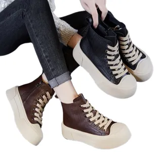 【JP Queen New York】日系休閒復古厚底真皮馬丁短靴(4色可選)