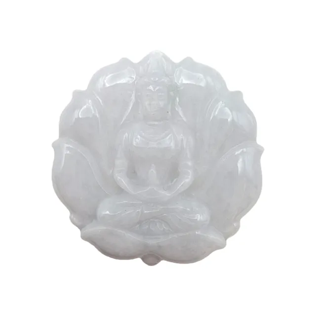 【藏古祥館】翡翠蓮花觀音 SBB38 (宗教開運 翡翠)