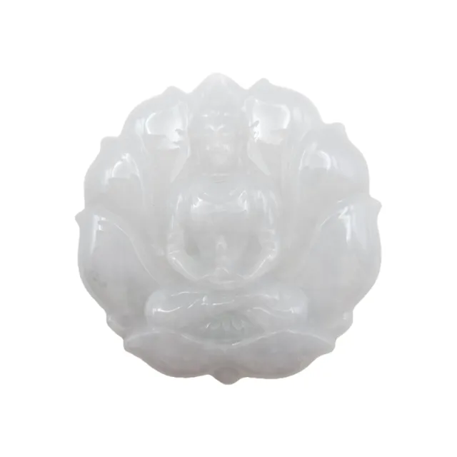【藏古祥館】翡翠蓮花觀音 SB28 (宗教開運 翡翠)