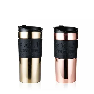 【Bodum】雙層不鏽鋼真空隨行杯(350cc｜共2色)