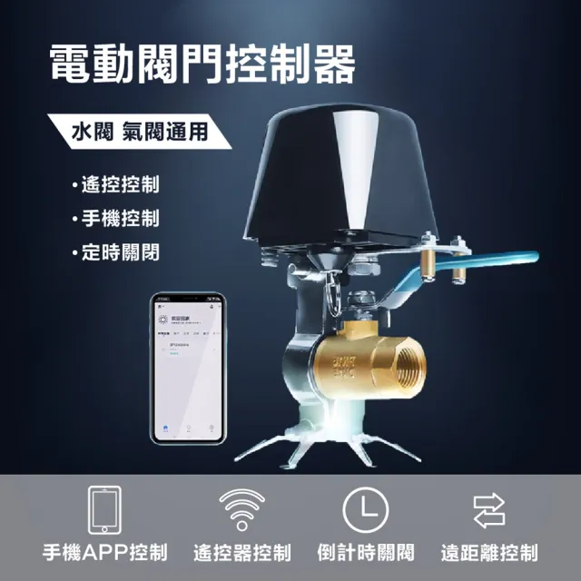 2025 WiFi智能電動水閥｜手機APP遠程遙控 開關球閥/閥門控制器(智慧家居｜自動灑水)