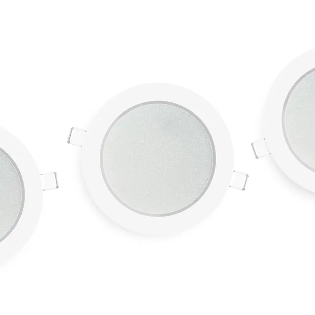 【金亮】4入組｜8W LED平面崁燈 開孔9cm(高亮度、高演色性、廣角、散光、快速接頭)