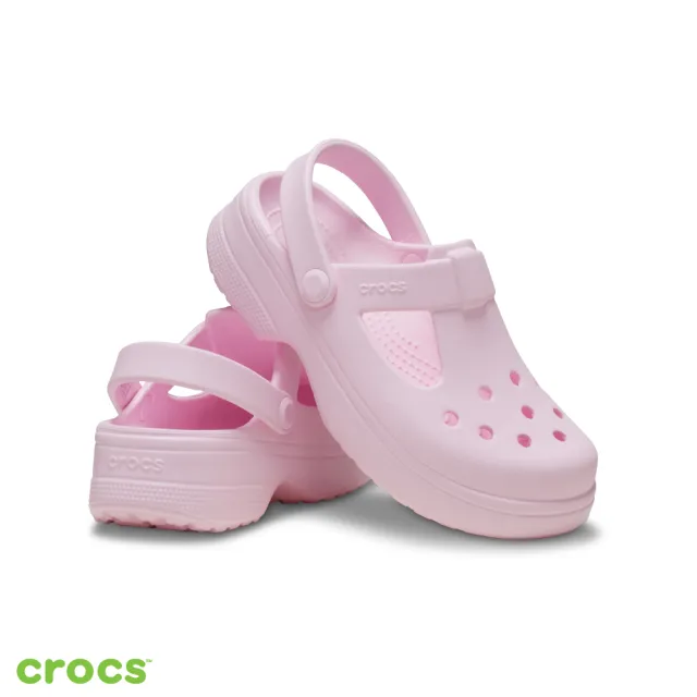 【Crocs官方直營】童鞋 經典瑪麗珍克駱格 洞洞鞋(210615)