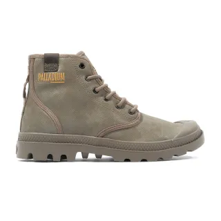【Palladium】PAMPA HI COATED皮革高筒靴/休閒鞋-男鞋/女鞋-軍綠(74375-377-M)