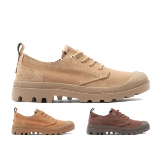 【Palladium】PAMPA OX SKIN低筒麂皮休閒鞋-男鞋/女鞋-三色任選