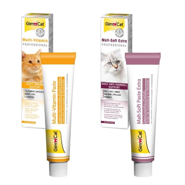 【Gimpet 竣寶】專業版-麥芽化毛膏 / 綜合維他命膏 200g(化毛膏、貓維他命、亞麻子油、排毛、化毛、貓保健)