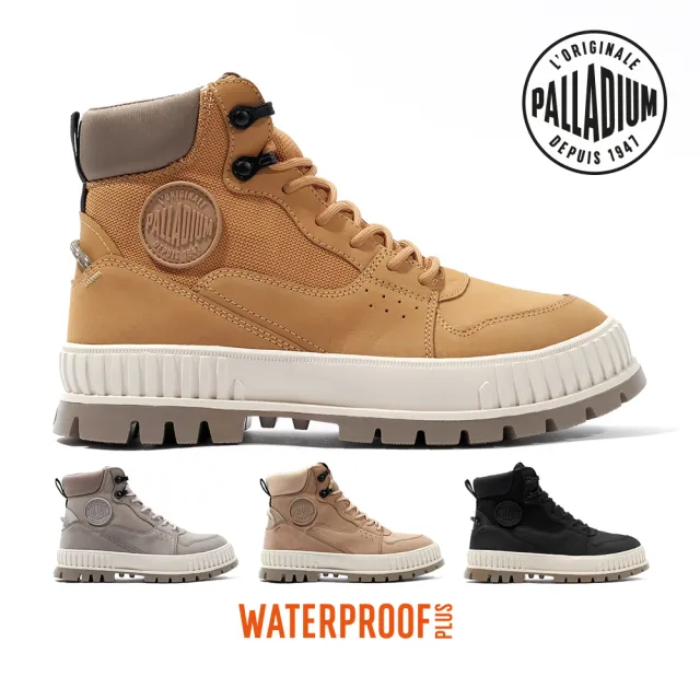 Palladium】PALLASHOCK WPN ZIP厚底巧克力橘標防水靴/防水鞋/休閒鞋-男