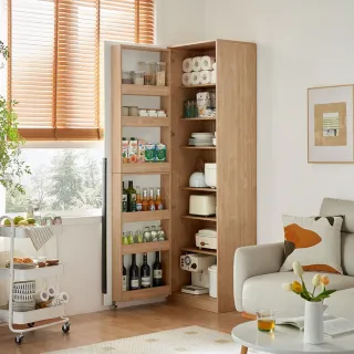 【hoi! 好好生活】Linsy簡約北歐風多功能加高餐邊櫃0.6M