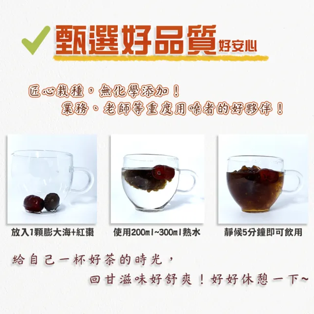 【蔘大王】膨大海茶組（150gX2）(潤喉養聲幫助消化  老師重度用嗓者好夥伴 胖大海茶 澎大海茶 蓬大海茶)
