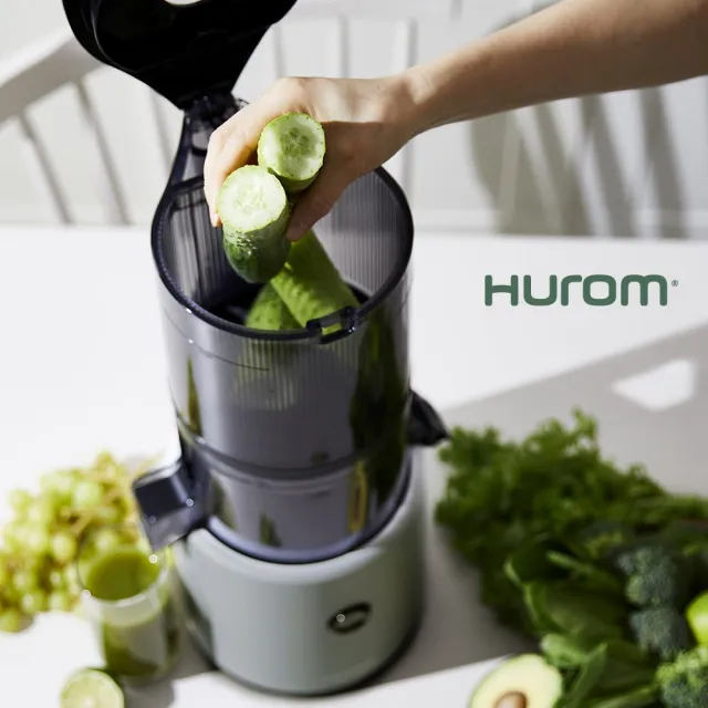 【HUROM】智能慢磨蔬果機(H-300E-IBBC03/BG/亞麻灰) + sodastream 氣泡水機 spirit
