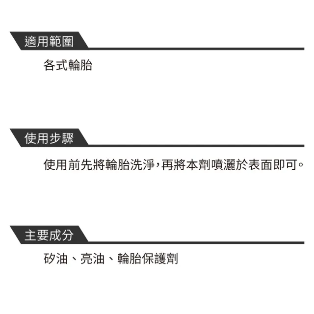 【黑珍珠】黑珍珠 BLACK PEARL 噴式輪胎亮光蠟 兩入一組(車麗屋)