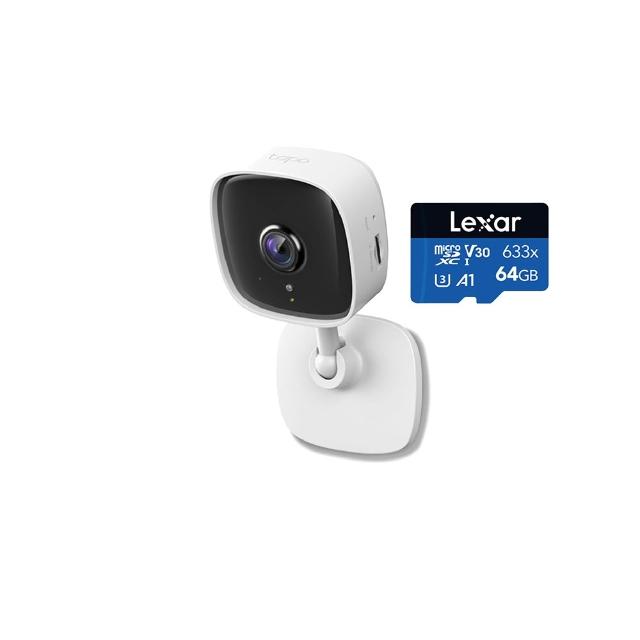 (64G記憶卡組)【TP-Link】Tapo C100 1080P 200萬畫素WiFi無線網路攝影機/監視器 IP CAM