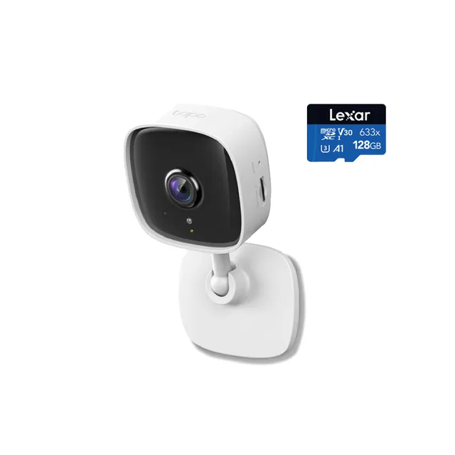(128G記憶卡組)【TP-Link】Tapo C110 2K 300萬畫素WiFi無線網路攝影機/監視器 IP CAM