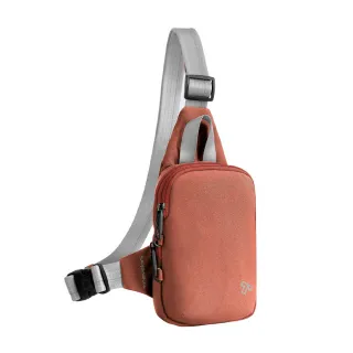 【Travelon】Voyages 3層防盜胸背包 磚紅 / 斜背包 胸包 防偷防搶包 單肩包 年末送禮