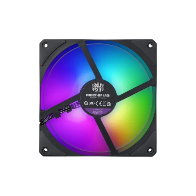 【Cooler Master 酷碼】Mobius 140P ARGB 風扇/1900RPM/環形葉片/PWM