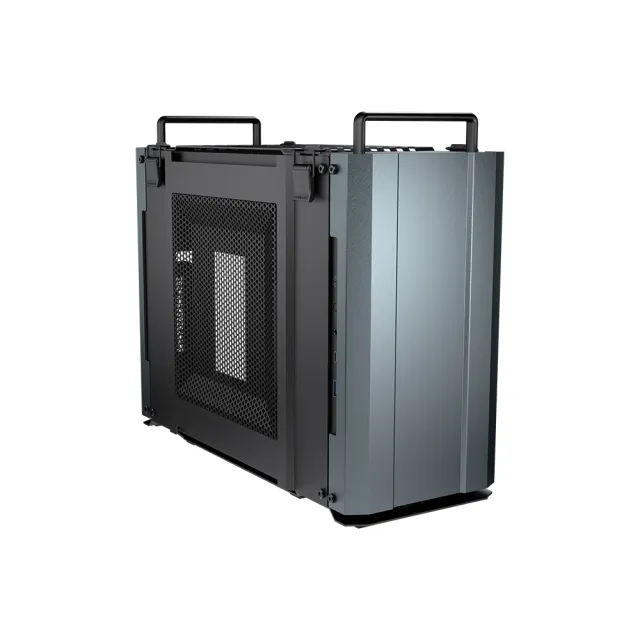 【COUGAR 美洲獅】DUST 2 ITX 電腦機殼(沙漠黃/鐵灰/ITX/一年保固)