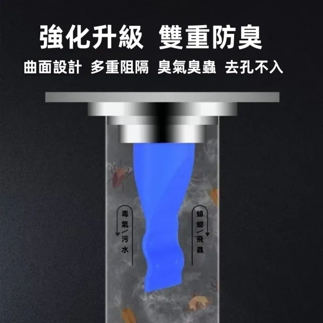【思之選】防臭地漏硅膠衛生間內芯浴室神器下水道通用(圓形反味蓋洗衣機防蟲)