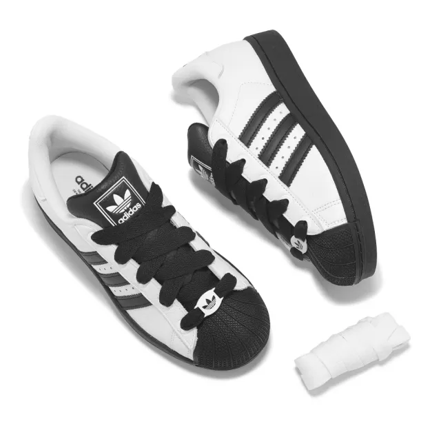 【adidas 愛迪達】休閒鞋 Superstar II 男鞋 女鞋 白 黑 貝殼頭 愛迪達(KK4473)