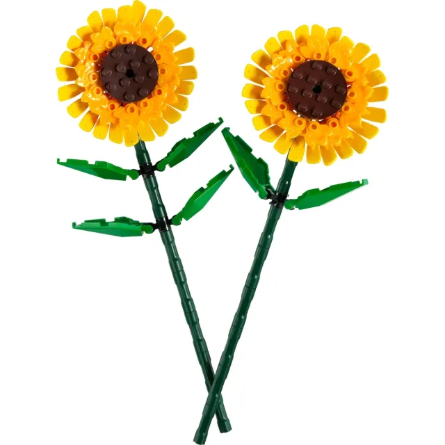 【LEGO 樂高】Botanicals 10280花束 & 40524向日葵_3入組(居家擺飾 禮物 花藝 手工藝 情人節禮物)