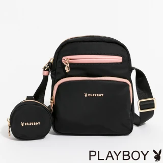 【PLAYBOY】斜背包  Soft系列(黑色)