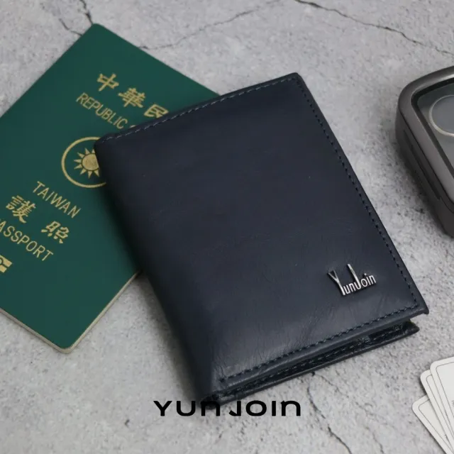 【YUN JOIN】雙11 Eterna 直立式真皮短夾(男用/女用 多卡位收納皮夾)