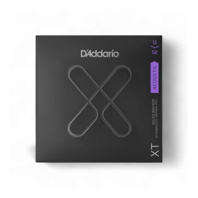 【D’Addario】XTABR1152 超薄膜木吉他弦 80/20 青銅／卓越品質首選(黃銅 民謠吉他弦 防鏽弦 包膜弦)