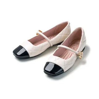 【FAIR LADY】我的旅行日記 經典小香風平底瑪莉珍鞋(奶油、5B2944)