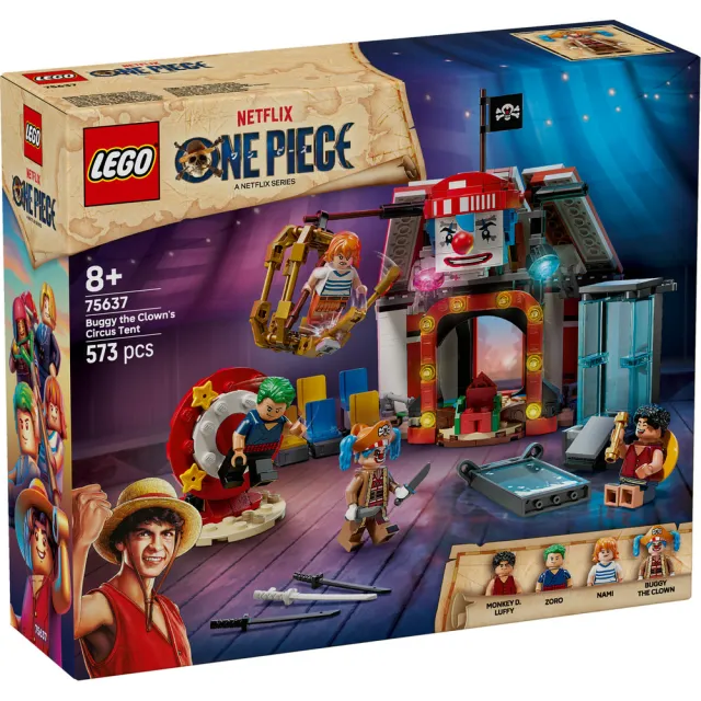 【LEGO 樂高】航海王系列 75637 小丑巴其的馬戲團帳篷(ONE PIECE 魯夫 居家擺設 玩具積木)