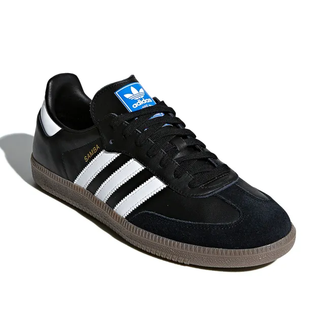 【adidas 愛迪達】Originals Samba OG 男鞋 黑色 焦糖黑底 經典 麂皮 復古 經典 休閒鞋 B75807