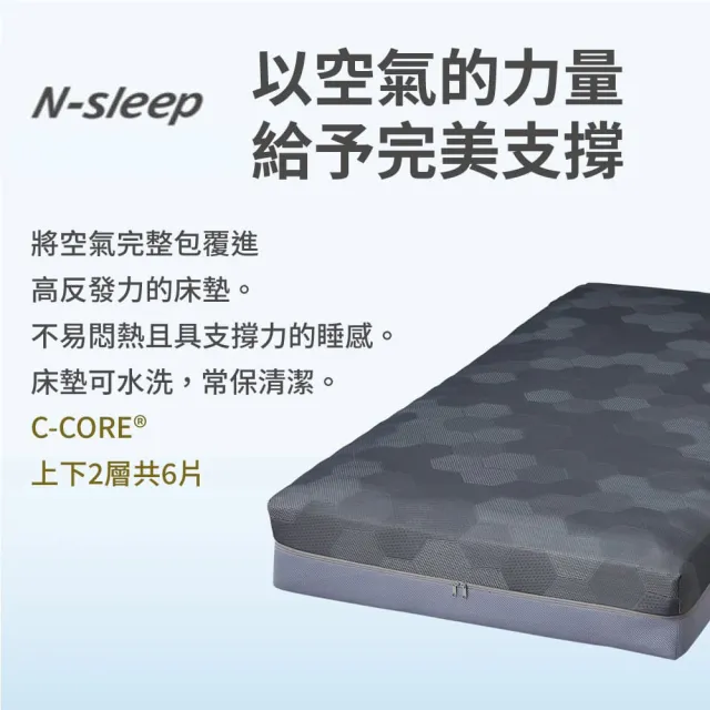【NITORI 宜得利家居】◎雙人加大床墊 N-SLEEP NF004(床墊 N-SLEEP)