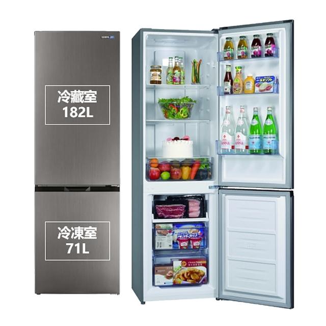 【SAMPO 聲寶】253公升一級能效星漾美滿變頻雙門冰箱SR-F26D(含拆箱定位+舊機回收)